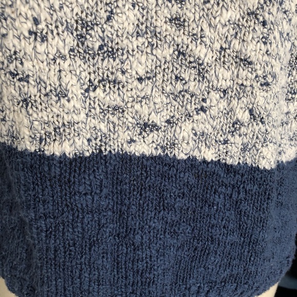 Vince Sweater Linen cotton blend marbled two tone pullover size S - Picture 3 of 7